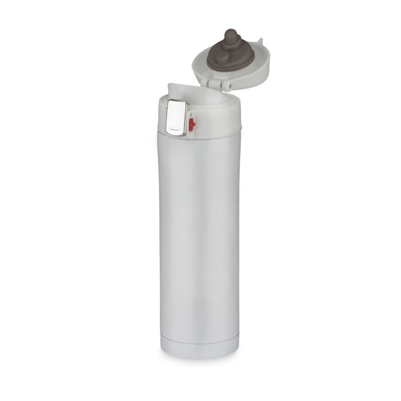 Termosinis puodelis LOCK MAT, 440 ml baltas