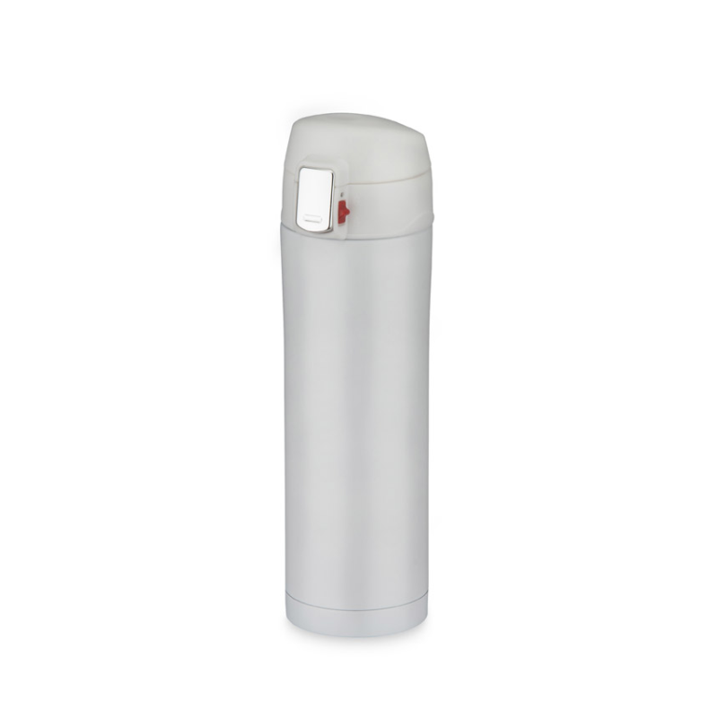Termosinis puodelis LOCK MAT, 440 ml baltas