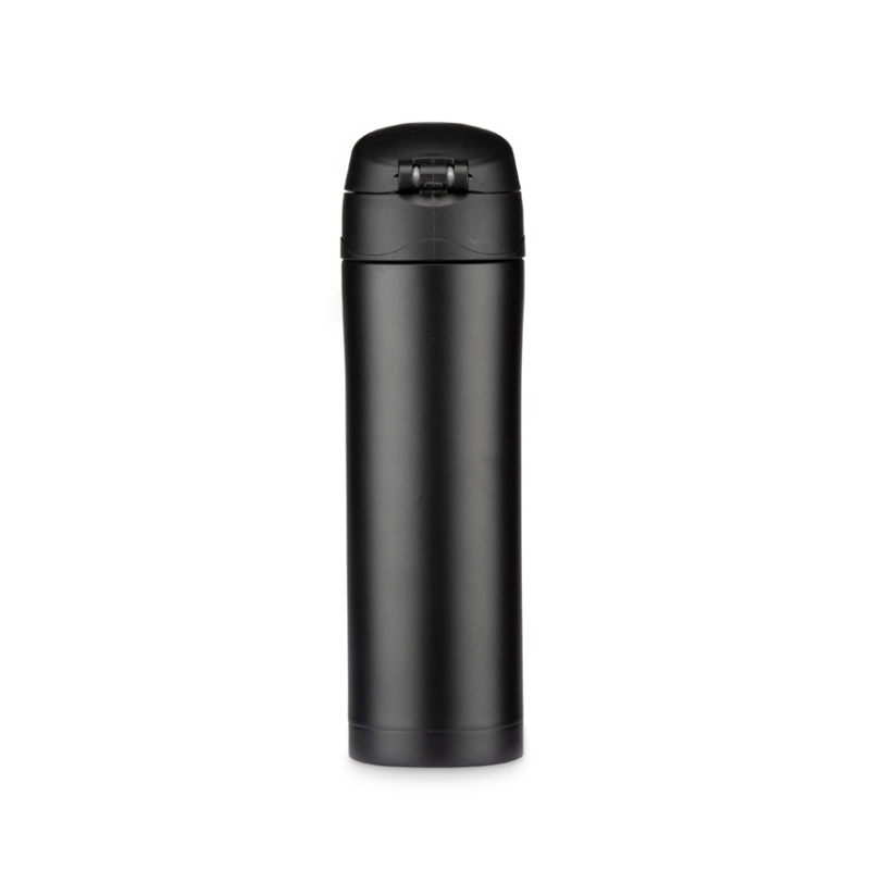 Termosinis puodelis LOCK MAT, 440 ml juodas