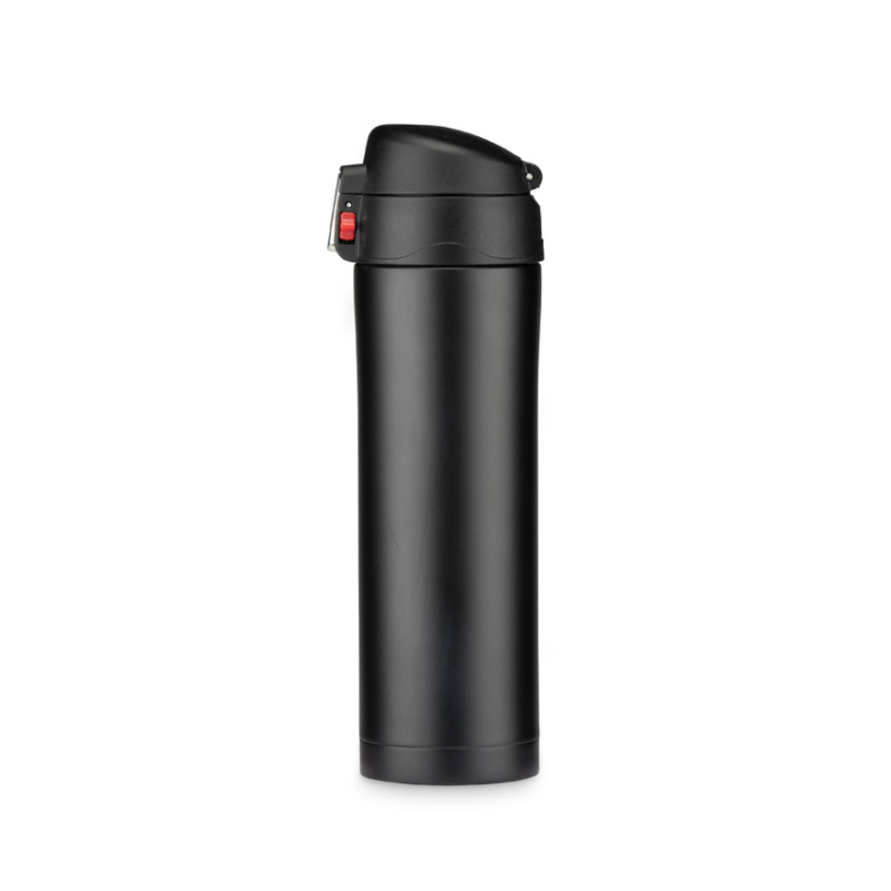Termosinis puodelis LOCK MAT, 440 ml juodas