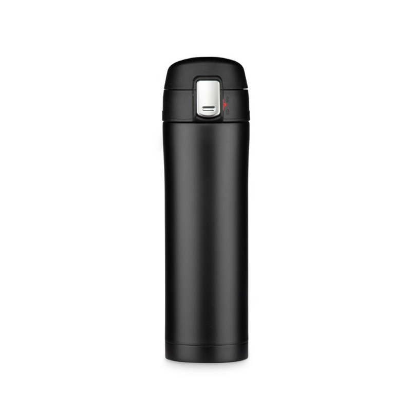 Termosinis puodelis LOCK MAT, 440 ml juodas