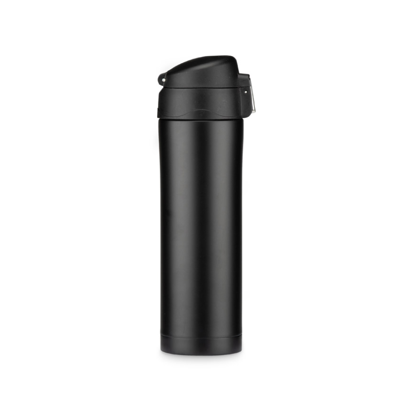 Termosinis puodelis LOCK MAT, 440 ml juodas