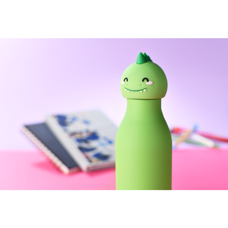 Terminė gertuvė su dinozauro dangteliu, 400 ml