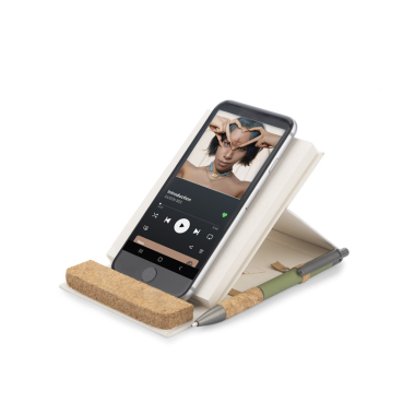 Ekologiška užrašų knygelė su telefono laikikliu