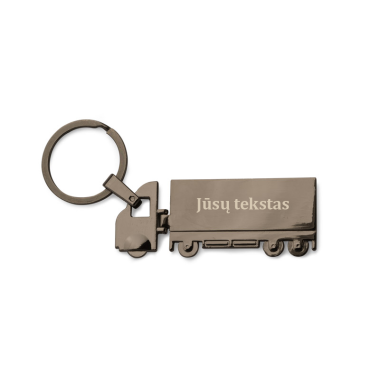 Raktų pakabukas "Sunkvežimis" grafito 