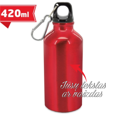 Gertuvė vandeniui (aliumininė) raudona