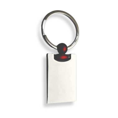 Raktų pakabukas stačiakampis raudonas
