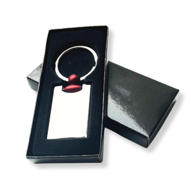 Raktų pakabukas stačiakampis raudonas