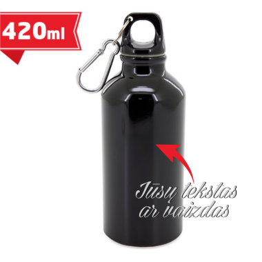 Gertuvė vandeniui (aliumininė) juoda