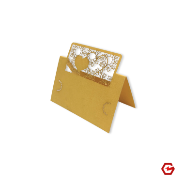 Stalo kortelė "Širdelės"