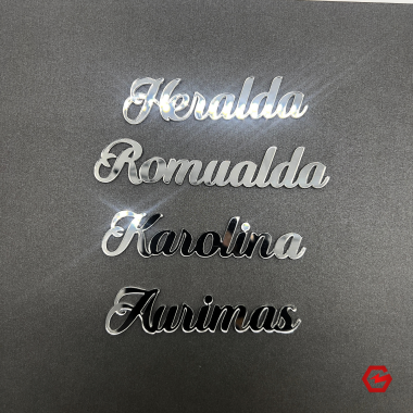 Stalo kortelės sidabrinės su magnetuku Stalo kortelės sidabrinės su magnetuku