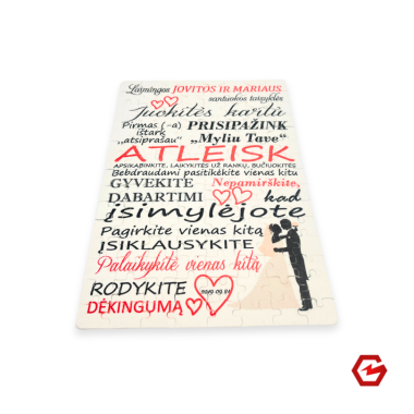 Foto dėlionė "Laimingos santuokos taisyklės"