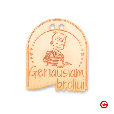 Medinis medalis "Geriausiam broliui"