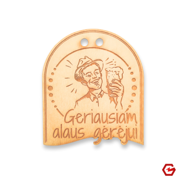 Medinis medalis "Geriausiam alaus gėrėjui"