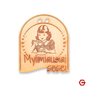 Medinis medalis "Mylimiausiai sesei"