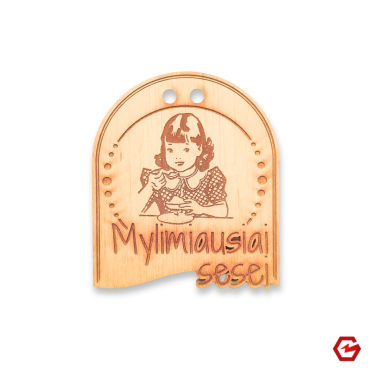 Medinis medalis "Mylimiausiai sesei"