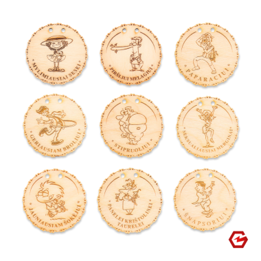 Vestuvinių medalių komplektas 14 VNT.