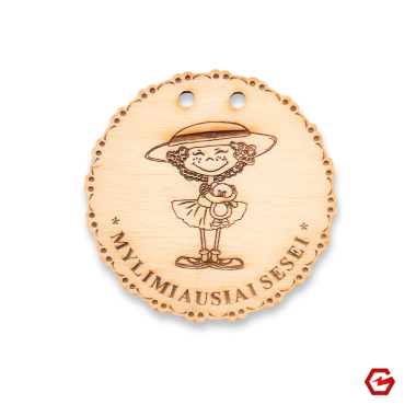 Medinis medalis "Mylimiausiai sesei"