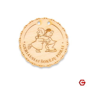 Medinis medalis "Geriausia šokėjų pora"