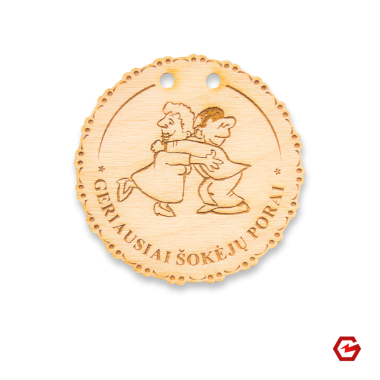 Medinis medalis "Geriausia šokėjų pora"