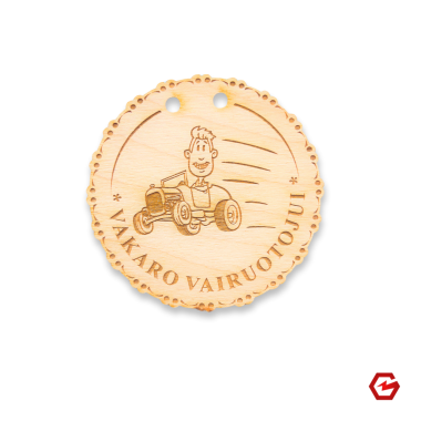 Medinis medalis "Vakaro vairuotojas"