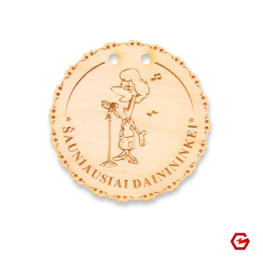 Medinis medalis "Šauniausiai dainininkei"