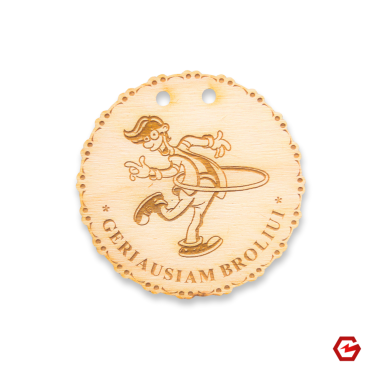 Medinis medalis "Geriausiam broliui"