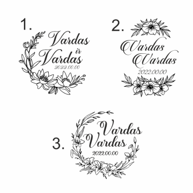  Graviruotas raktų pakabukas "Padėka svečiams"