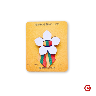 Įsegamas ženkliukas "Neužmirštuolė"