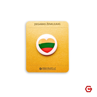 Įsegamas ženkliukas "Myliu Lietuvą"