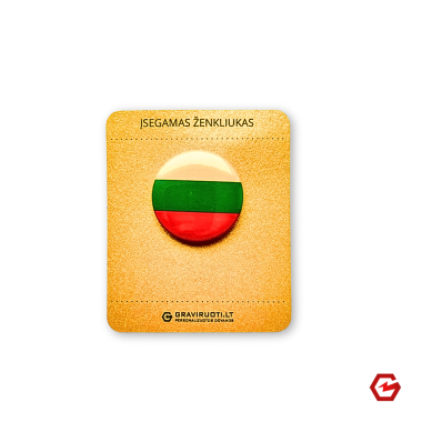 Įsegamas ženkliukas "Lietuvos vėliava"