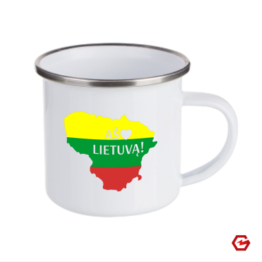Metalinis puodelis "Lietuva"