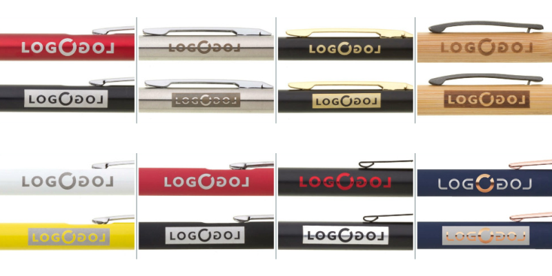 Kokia graviravimo spalva ant rašiklio?