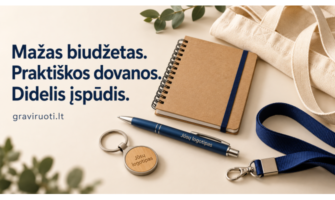 Kaip išsirinkti reklamines dovanas turint nedidelį biudžetą?