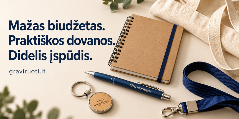 Kaip išsirinkti reklamines dovanas turint nedidelį biudžetą?